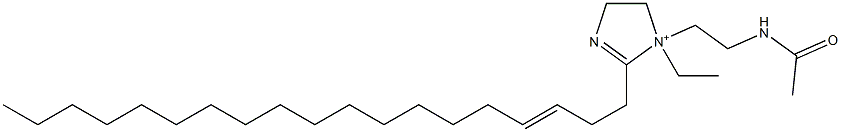 1-[2-(Acetylamino)ethyl]-1-ethyl-2-(3-nonadecenyl)-2-imidazoline-1-ium 结构式