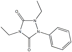 1,4-Diethyl-2-phenyl-1,2,4-triazolidine-3,5-dione 结构式