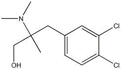 2-(3,4-Dichlorobenzyl)-2-(dimethylamino)-1-propanol 结构式