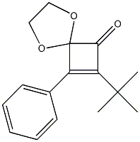 7-tert-Butyl-8-phenyl-1,4-dioxaspiro[4.3]oct-7-en-6-one 结构式