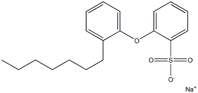 2-(2-Heptylphenoxy)benzenesulfonic acid sodium salt 结构式