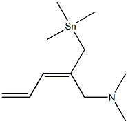 [(2E)-2-(Dimethylaminomethyl)-2,4-pentadienyl]trimethylstannane 结构式