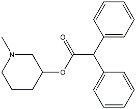 Diphenylacetic acid 1-methyl-3-piperidinyl ester 结构式