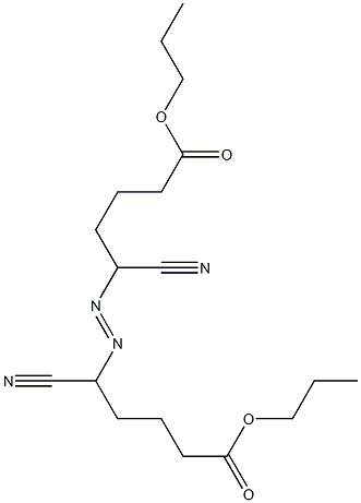 5,5'-Azobis(5-cyanovaleric acid)dipropyl ester 结构式