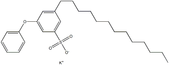 3-Phenoxy-5-tridecylbenzenesulfonic acid potassium salt 结构式