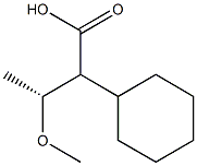 (3R)-2-Cyclohexyl-3-methoxybutanoic acid 结构式