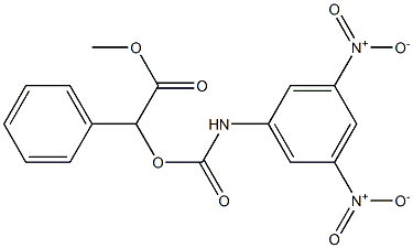 2-(3,5-Dinitrophenylaminocarbonyloxy)-2-phenylacetic acid methyl ester 结构式