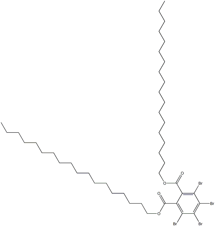 Tetrabromophthalic acid dioctadecyl ester 结构式