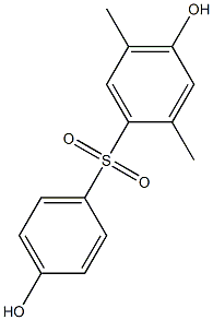 4,4'-Dihydroxy-2,5-dimethyl[sulfonylbisbenzene] 结构式