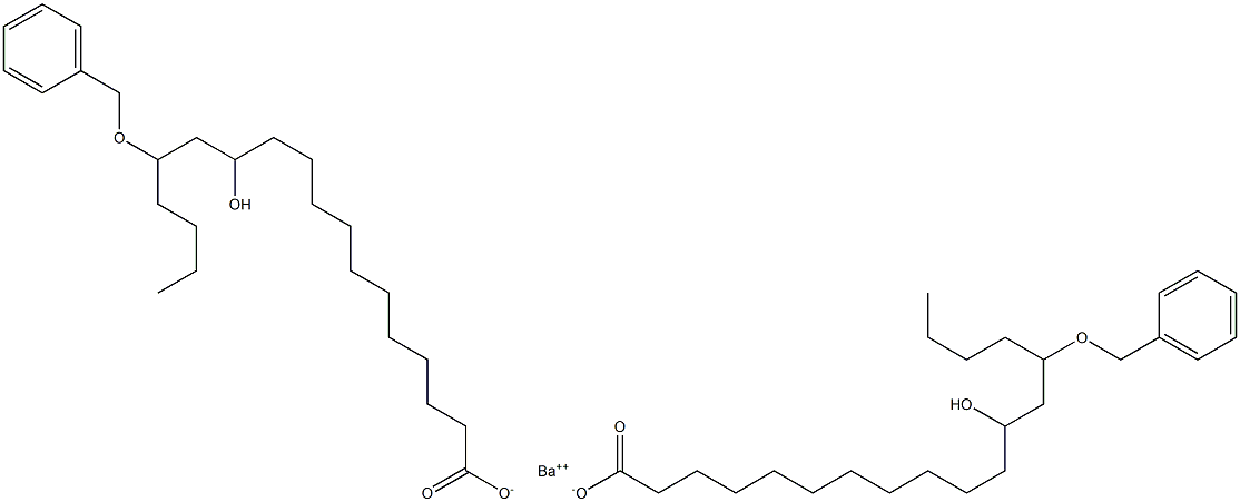 Bis(14-benzyloxy-12-hydroxystearic acid)barium salt 结构式