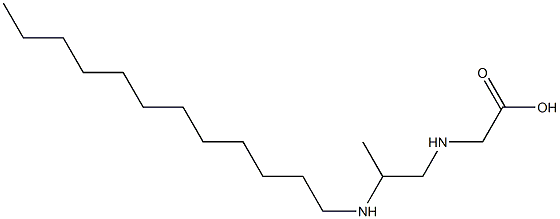 N-[2-(Dodecylamino)propyl]aminoacetic acid 结构式