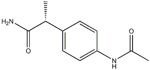 [R,(-)]-2-[p-(Acetylamino)phenyl]propionamide 结构式