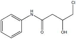4-Chloro-3-hydroxy-N-phenylbutyramide 结构式