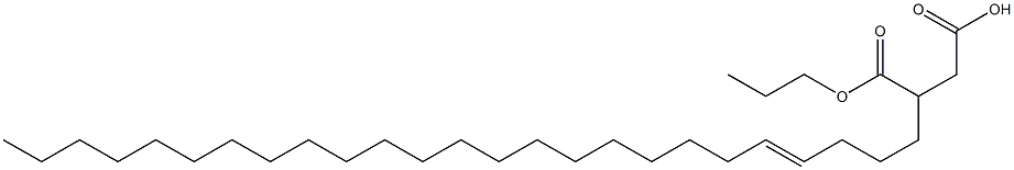 3-(4-Pentacosenyl)succinic acid 1-hydrogen 4-propyl ester 结构式