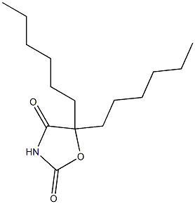 5,5-Dihexyloxazolidine-2,4-dione 结构式