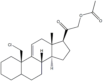21-Acetyloxy-19-chloro-pregn-9(11)-en-20-one 结构式