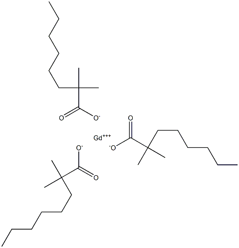 Tris(2,2-dimethyloctanoic acid)gadolinium salt 结构式