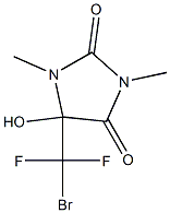 5-Hydroxy-5-(bromodifluoromethyl)-1,3-dimethyl-1H-imidazole-2,4(3H,5H)-dione 结构式