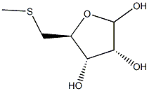 5-(Methylthio)-5-deoxy-D-ribofuranose- 结构式