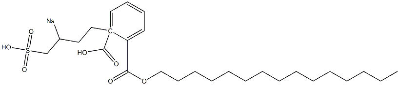 Phthalic acid 1-pentadecyl 2-(3-sodiosulfobutyl) ester 结构式