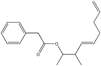 Phenylacetic acid 1,2-dimethyl-3,7-octadienyl ester 结构式