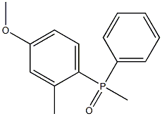 (4-Methoxy-2-methylphenyl)methyl(phenyl)phosphine oxide 结构式