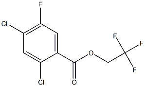 2,4-Dichloro-5-fluorobenzoic acid 2,2,2-trifluoroethyl ester 结构式