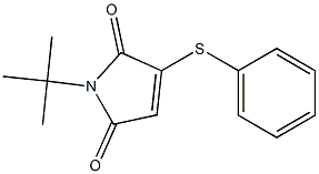 2-Phenylthio-N-tert-butylmaleimide 结构式