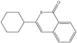 3-Cyclohexyl-1H-2-benzothiopyran-1-one 结构式