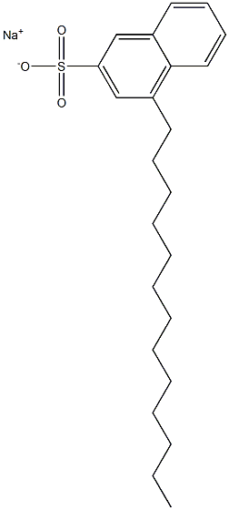 4-Tridecyl-2-naphthalenesulfonic acid sodium salt 结构式