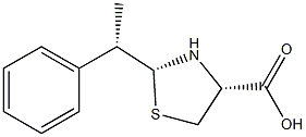 (2R,4R)-2-[(S)-1-Phenylethyl]thiazolidine-4-carboxylic acid 结构式