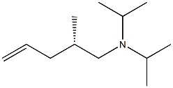 [S,(+)]-N,N-Diisopropyl-2-methyl-4-pentene-1-amine 结构式