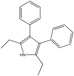 2,5-Diethyl-3,4-diphenyl-1H-pyrrole 结构式