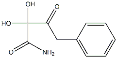 Dihydroxy(phenylacetyl)acetamide 结构式