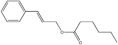 Hexanoic acid cinnamyl ester 结构式