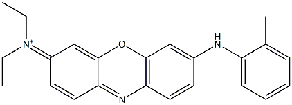 3-Diethyliminio-7-o-tolylamino-3H-phenoxazine 结构式