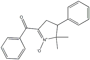 2-Benzoyl-5,5-dimethyl-4-phenyl-1-pyrroline 1-oxide 结构式