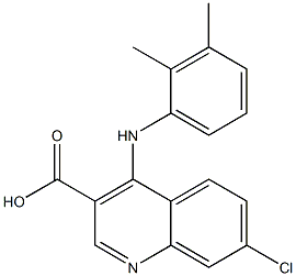 4-[[2,3-Dimethylphenyl]amino]-7-chloroquinoline-3-carboxylic acid 结构式