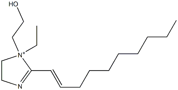 2-(1-Decenyl)-1-ethyl-1-(2-hydroxyethyl)-2-imidazoline-1-ium 结构式