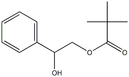 Pivalic acid 2-phenyl-2-hydroxyethyl ester 结构式