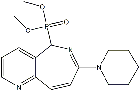 [7-Piperidino-5H-pyrido[3,2-c]azepin-5-yl]phosphonic acid dimethyl ester 结构式