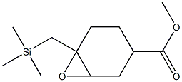 3,4-Epoxy-4-(trimethylsilylmethyl)-1-cyclohexanecarboxylic acid methyl ester 结构式