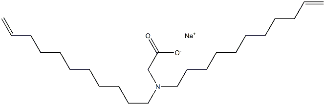 N,N-Di(10-undecenyl)glycine sodium salt 结构式