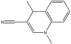 1,4-Dihydro-1,4-dimethylquinoline-3-carbonitrile 结构式