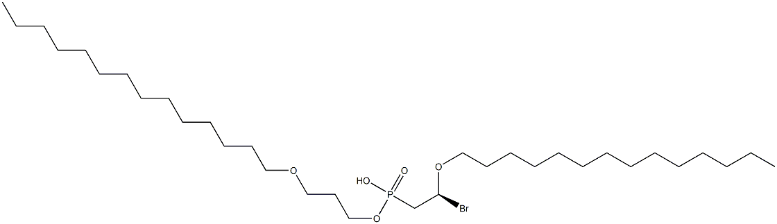 (+)-(2-Bromoethyl)phosphonic acid hydrogen (S)-2,3-bis(tetradecyloxy)propyl ester 结构式