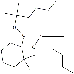 2,2-Dimethyl-1,1-bis(1,1-dimethylpentylperoxy)cyclohexane 结构式