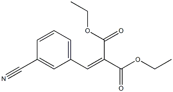 (3-Cyanobenzylidene)malonic acid diethyl ester 结构式