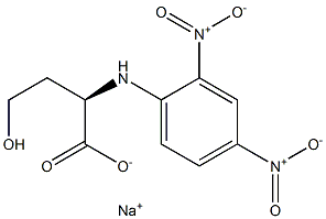 [R,(-)]-4-Hydroxy-2-(2,4-dinitroanilino)butyric acid sodium salt 结构式