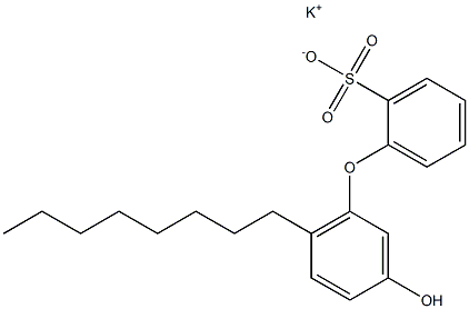 3'-Hydroxy-6'-octyl[oxybisbenzene]-2-sulfonic acid potassium salt 结构式