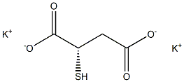 [S,(-)]-2-Mercaptosuccinic acid dipotassium salt 结构式